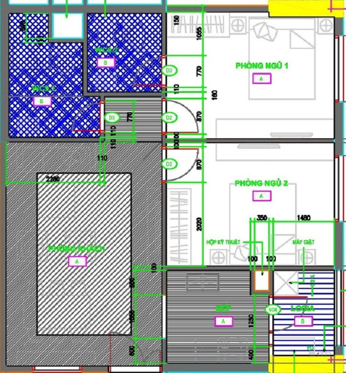 Thiết kế căn hộ B5, B6