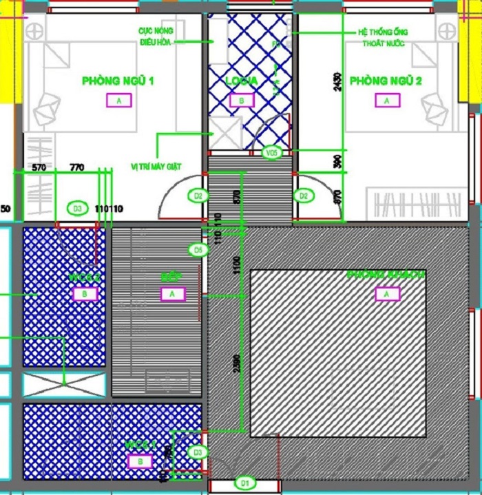 Thiết kế căn hộ B4, B7, B9
