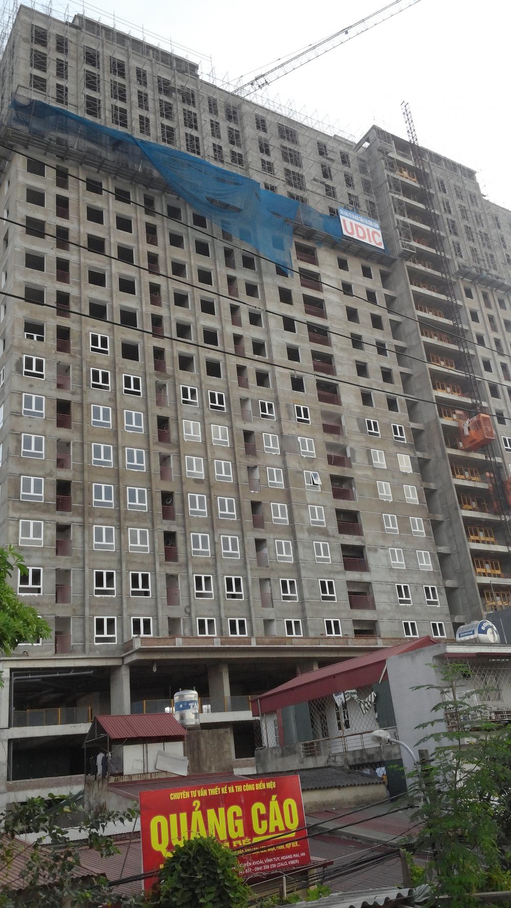 Dự án đang hoàn thiện mặt ngoài