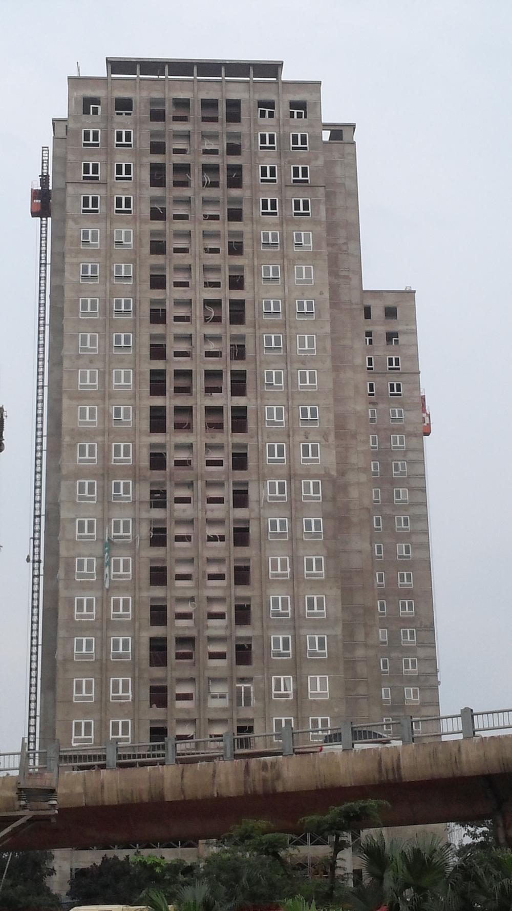 Dự án đang lắp đặt hoàn thiện mặt ngoài