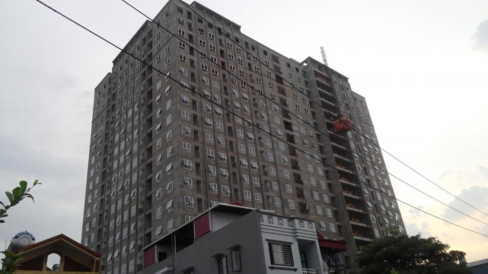 Dự án đang lắp đặt hoàn thiện mặt ngoài