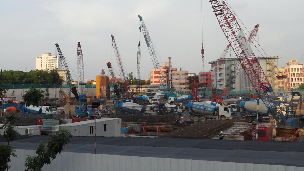 Dự án đang triển khai làm móng, tiến độ đảm bảo