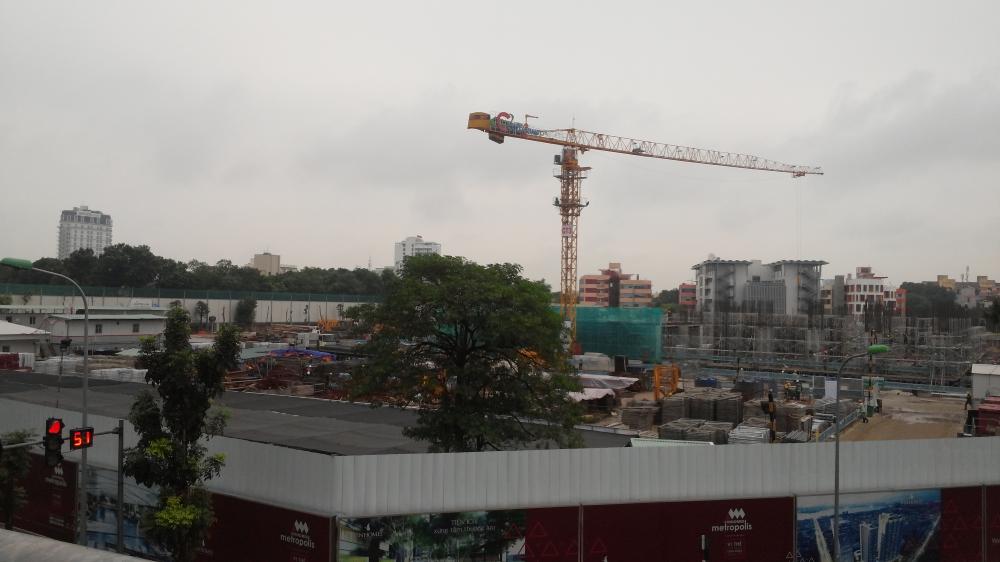 Dự án đang hoàn thiện hầm, thi công những tầng đầu tiên