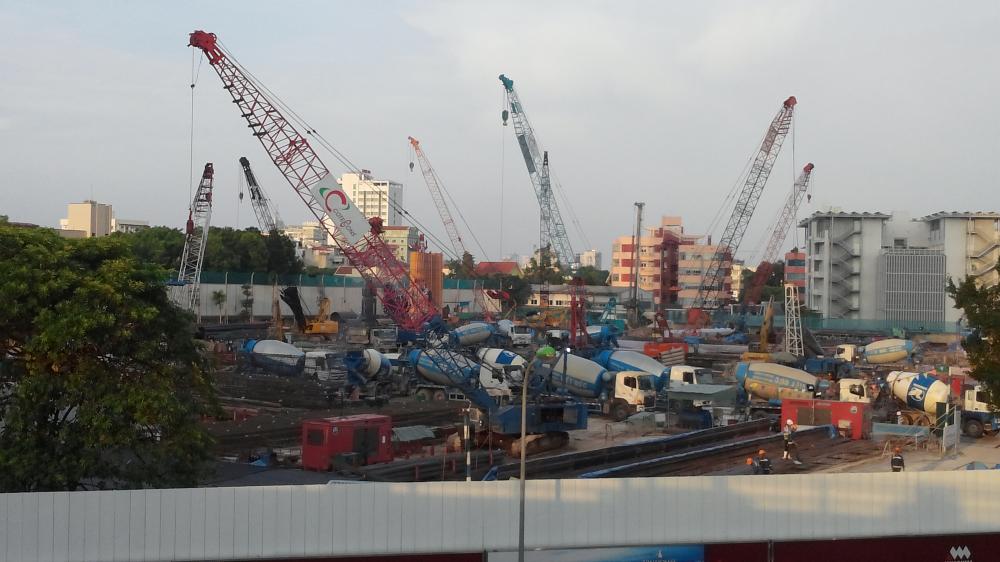 Dự án đang triển khai làm móng, tiến độ đảm bảo