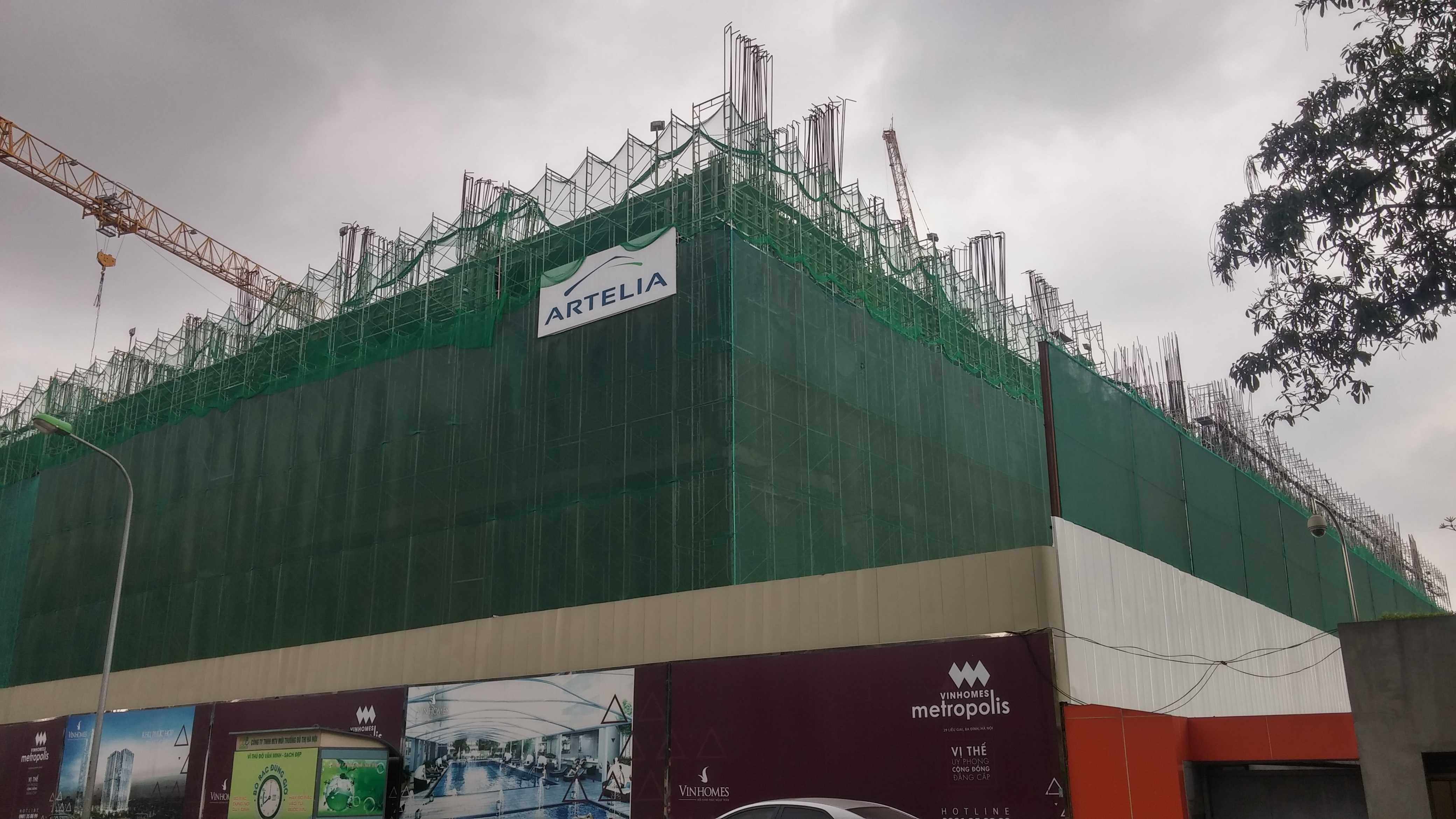 Dự án đang tiếp tục thi công tầng 4