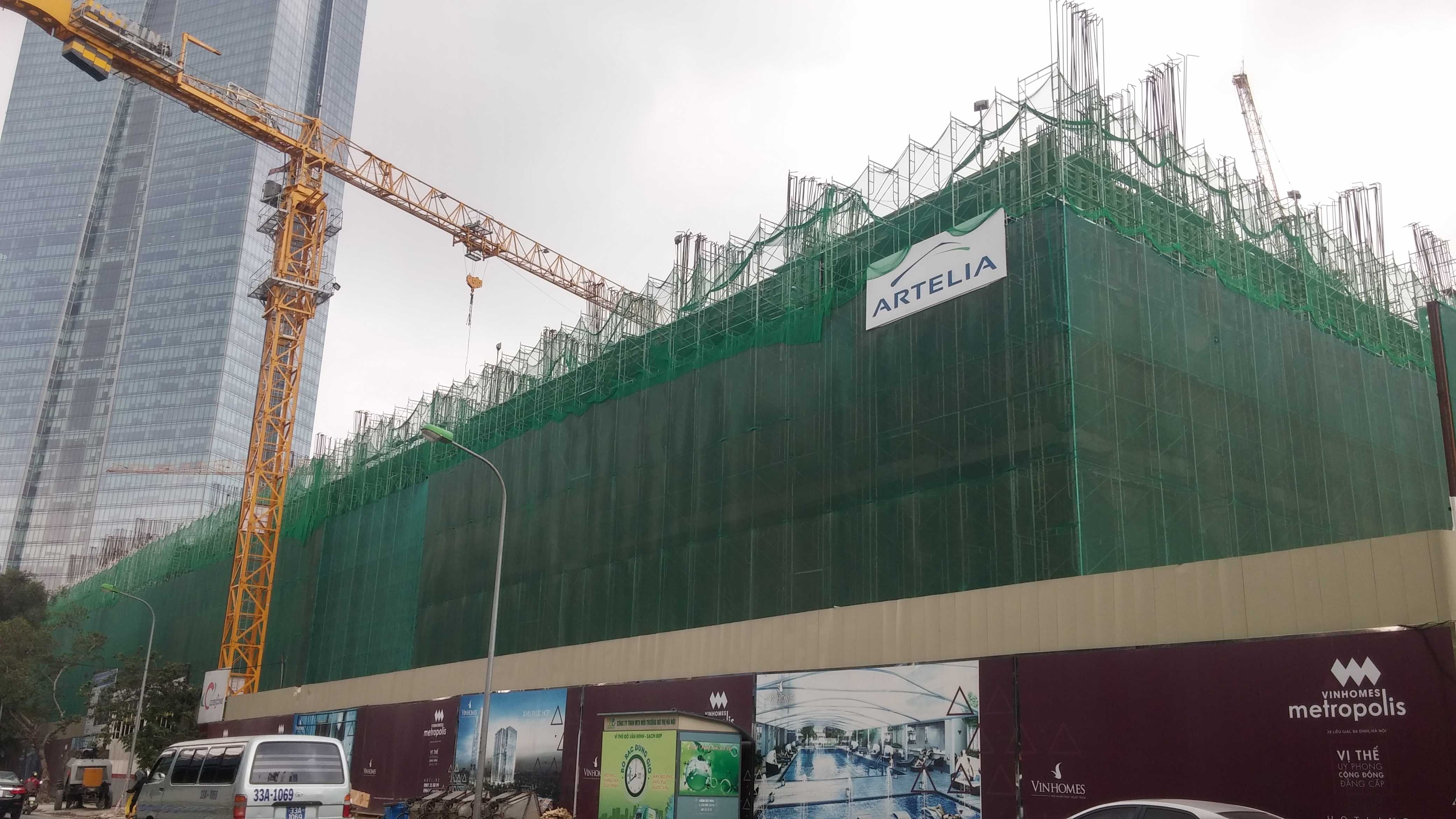 Dự án đang tiếp tục thi công tầng 4