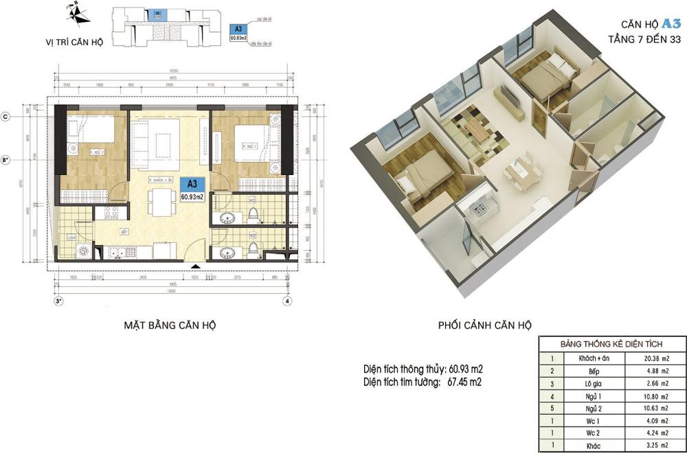 Thiết kế căn hộ A3