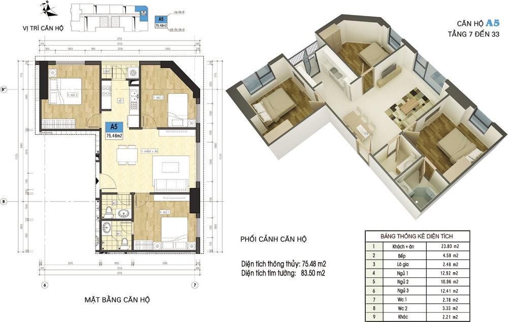 Thiết kế căn hộ A5