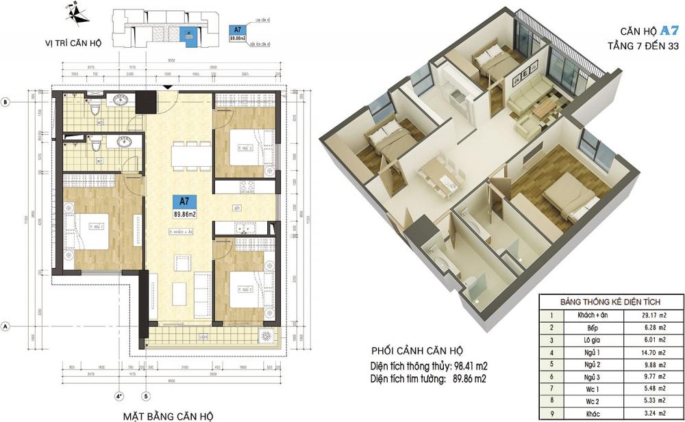 Thiết kế căn hộ A7