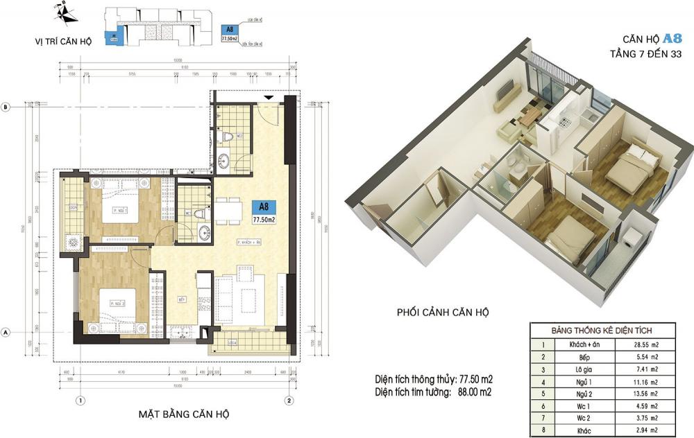 Thiết kế căn hộ A8