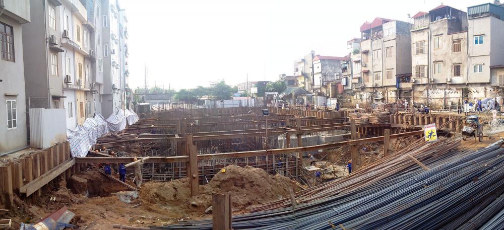 Dự án đã xây dựng gần xong phần móng, chuẩn bị mở bán chính thức