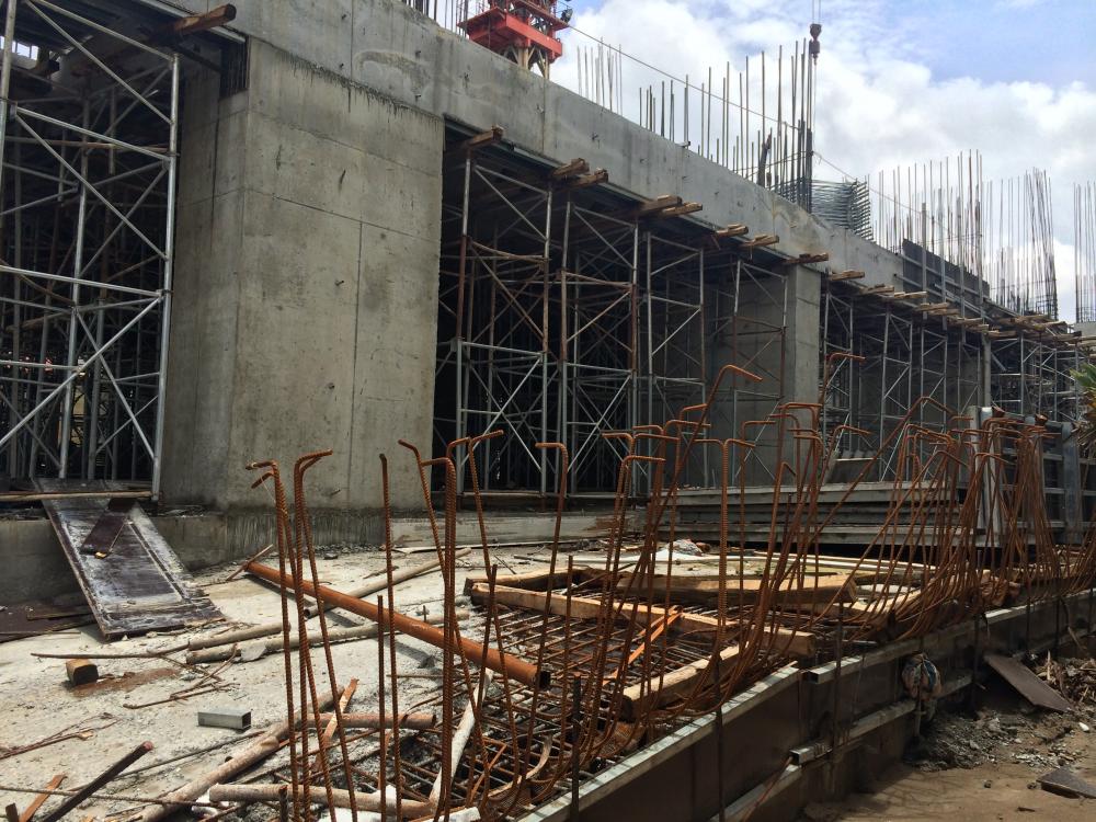 Dự án đang xây dựng những tầng đầu tiên