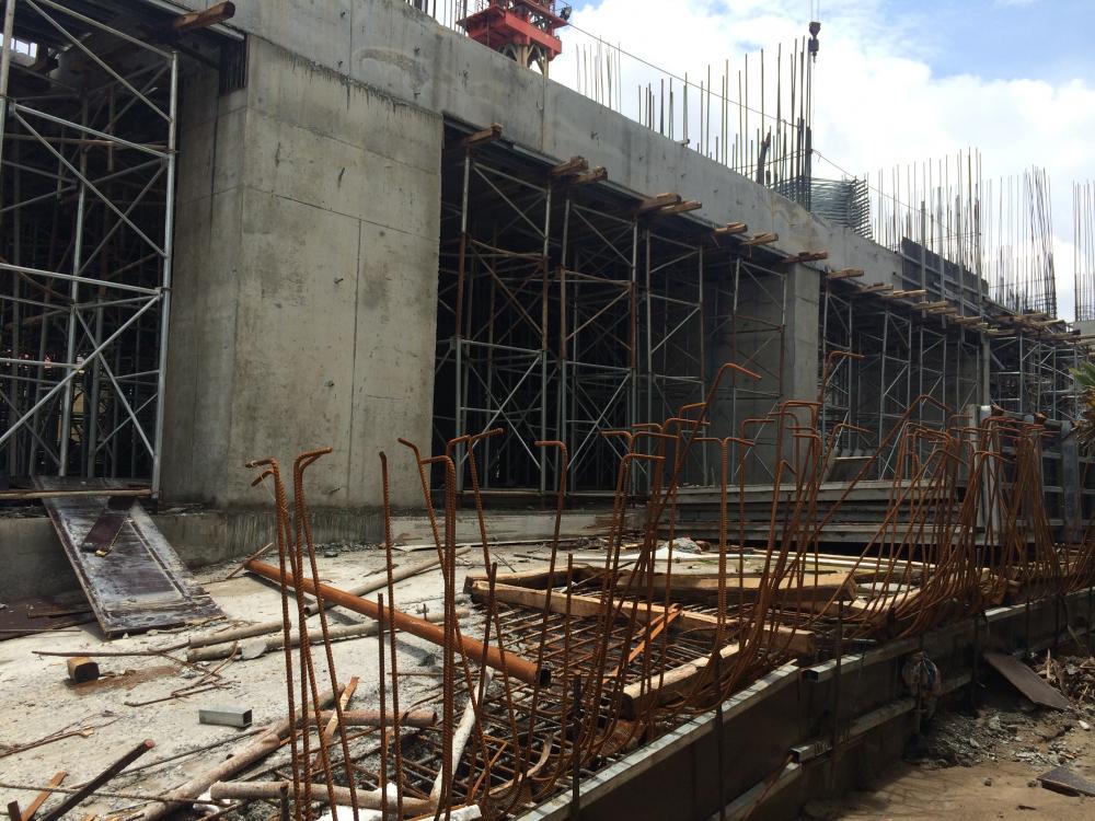 Dự án đang xây dựng những tầng đầu tiên