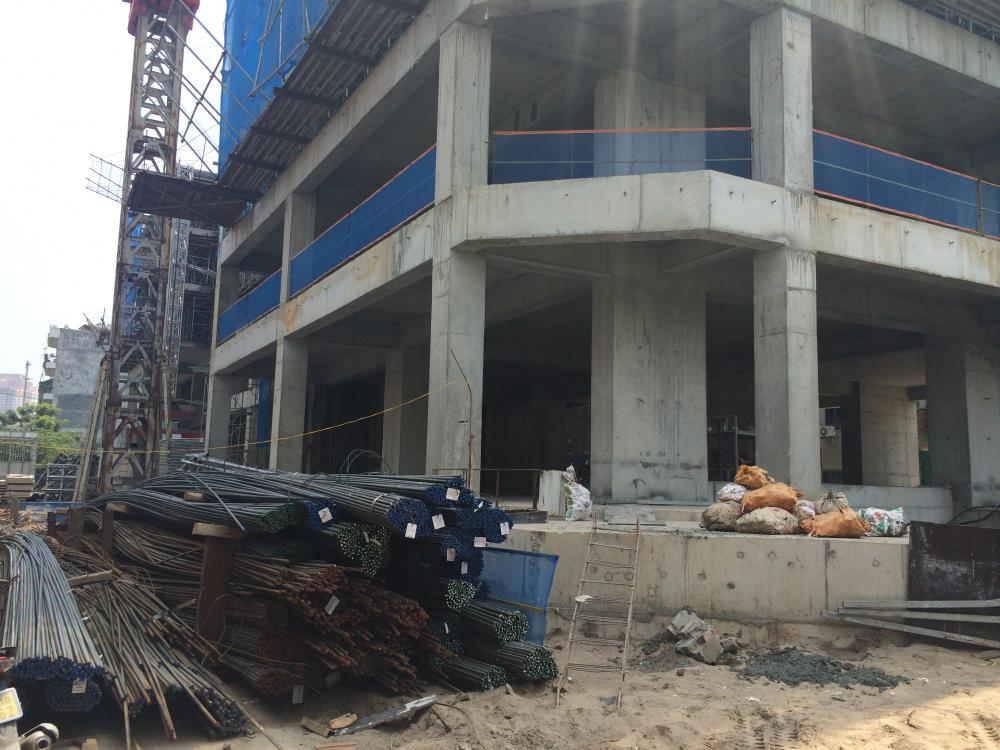 Dự án đang thi công tới mặt sàn tầng 16