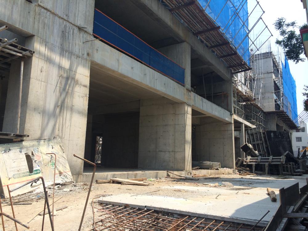 Dự án đang thi công tới mặt sàn tầng 16