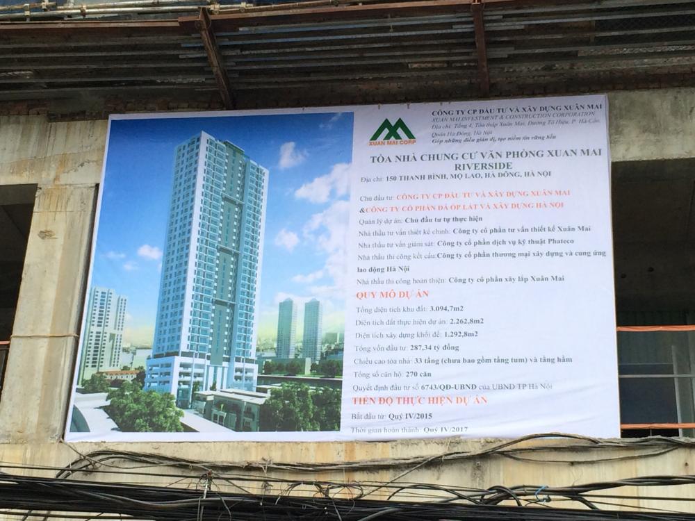 Dự án đang thi công tới mặt sàn tầng 12