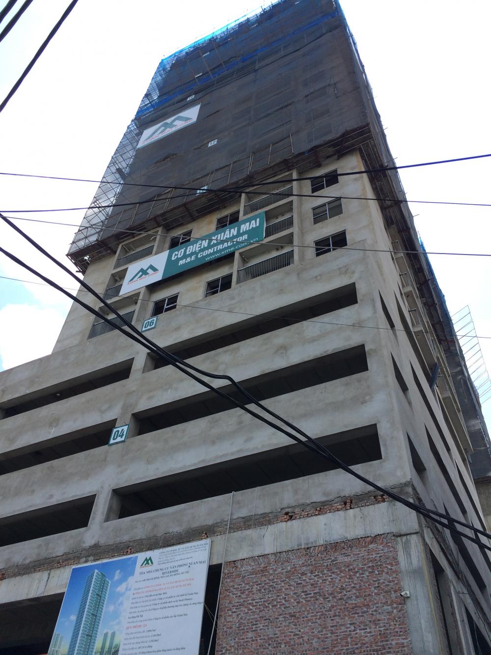 Dự án đang xây dựng đến mặt sàn tầng 22