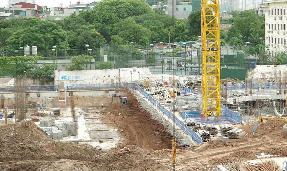 Dự án đang trong giai đoạn thi công nhồi cọc