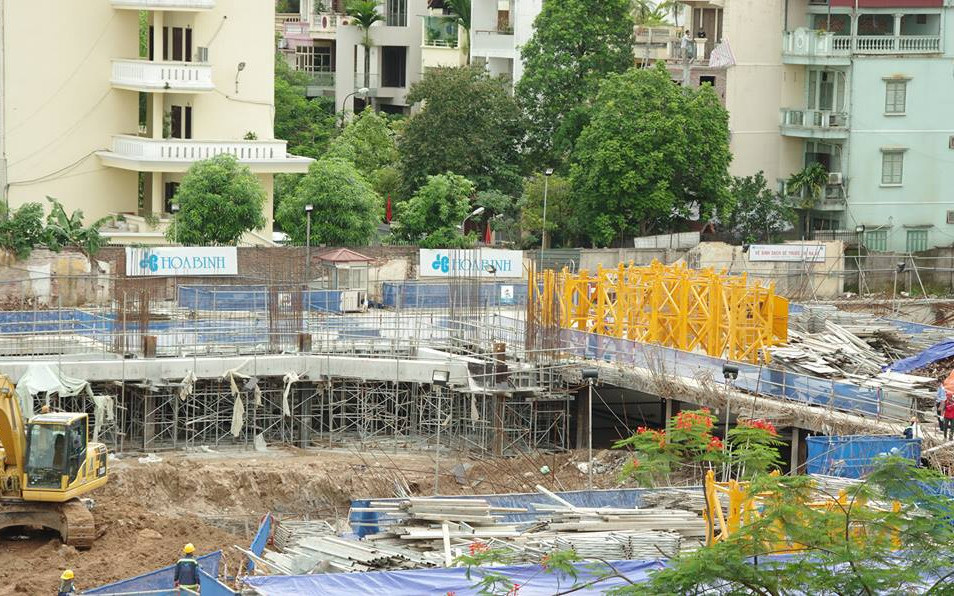 Dự án đang trong giai đoạn thi công nhồi cọc