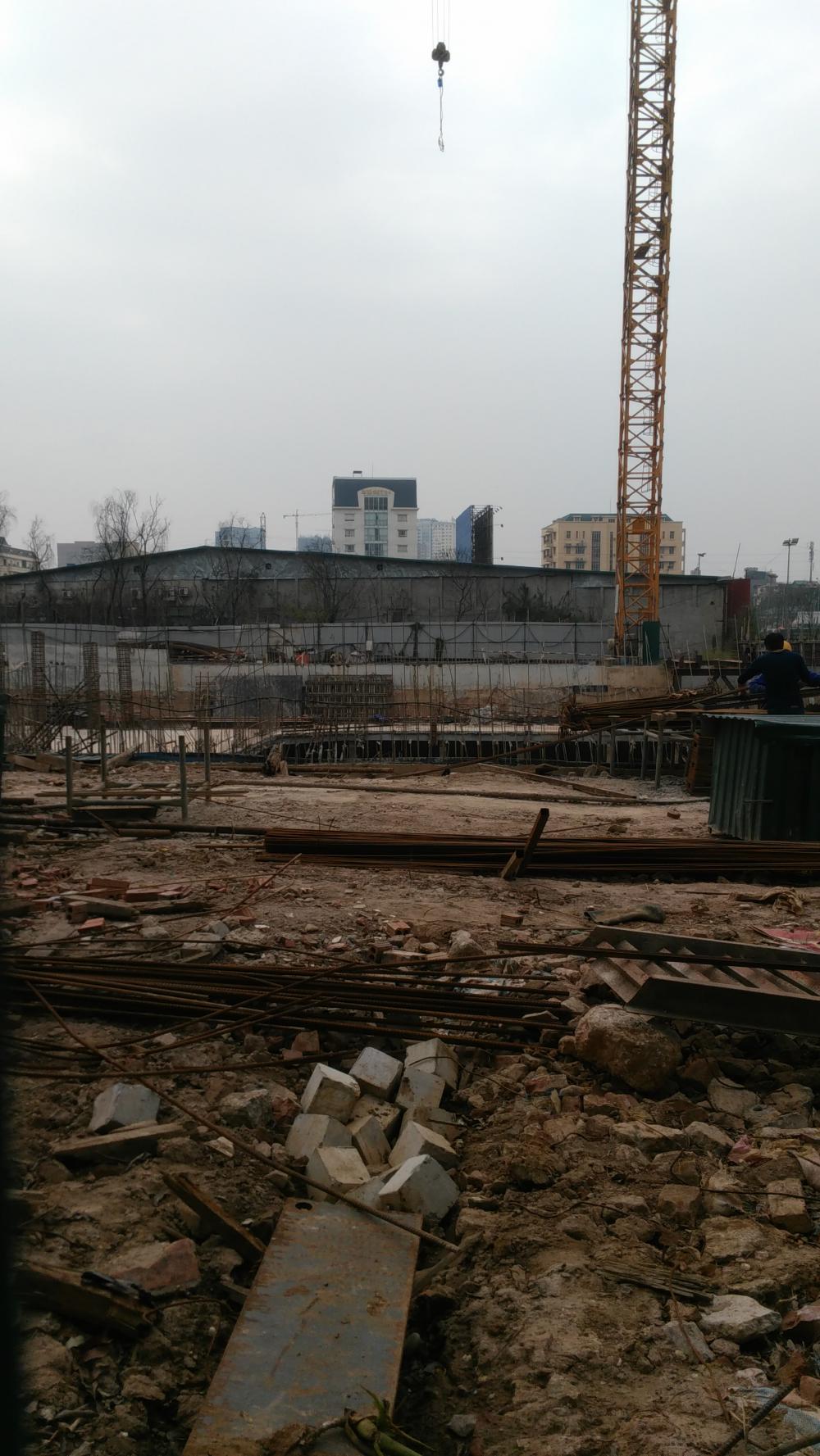 Dự án đang thi công tầng hầm thứ 3