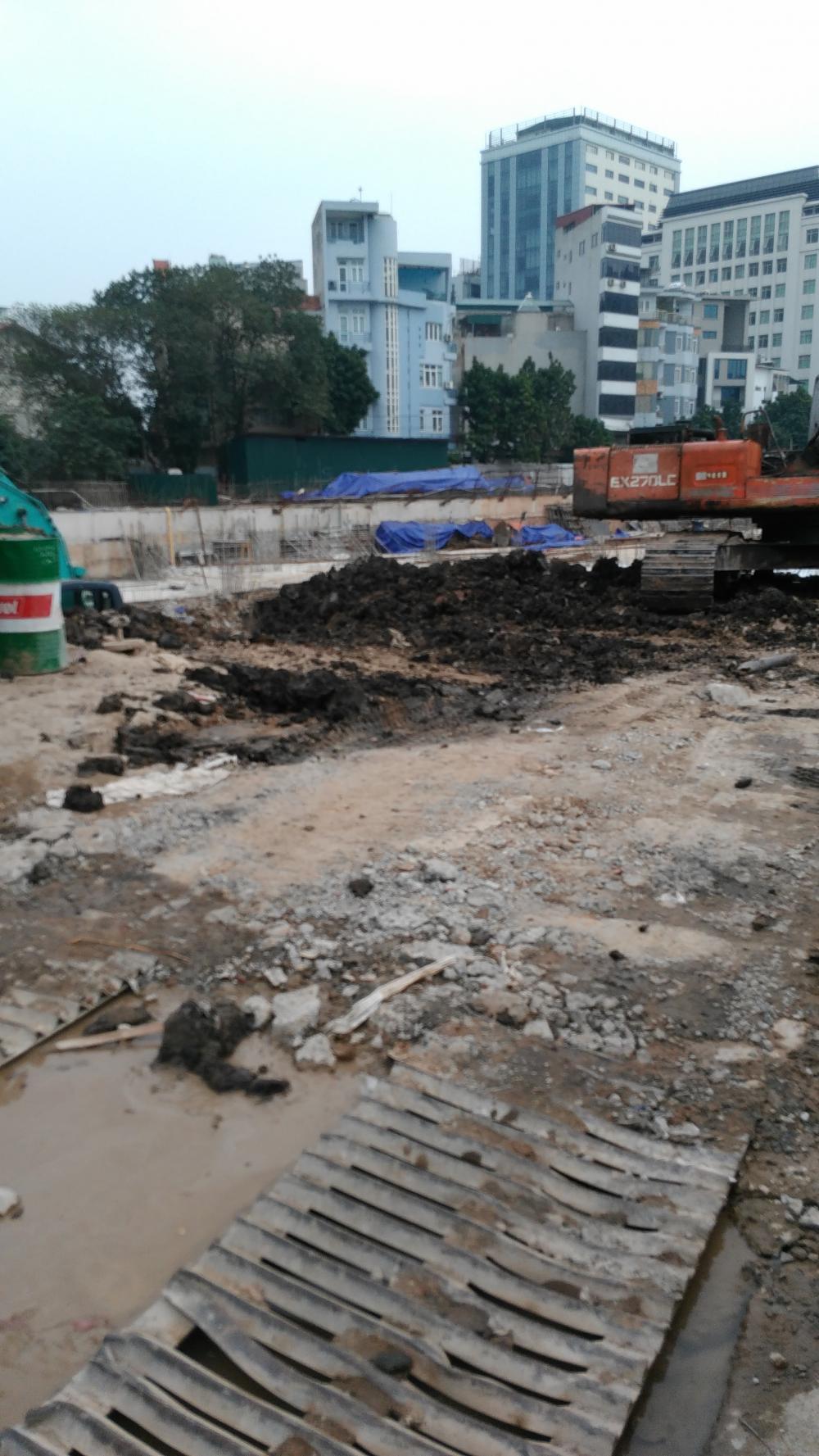 Dự án đang thi công tầng hầm thứ 3