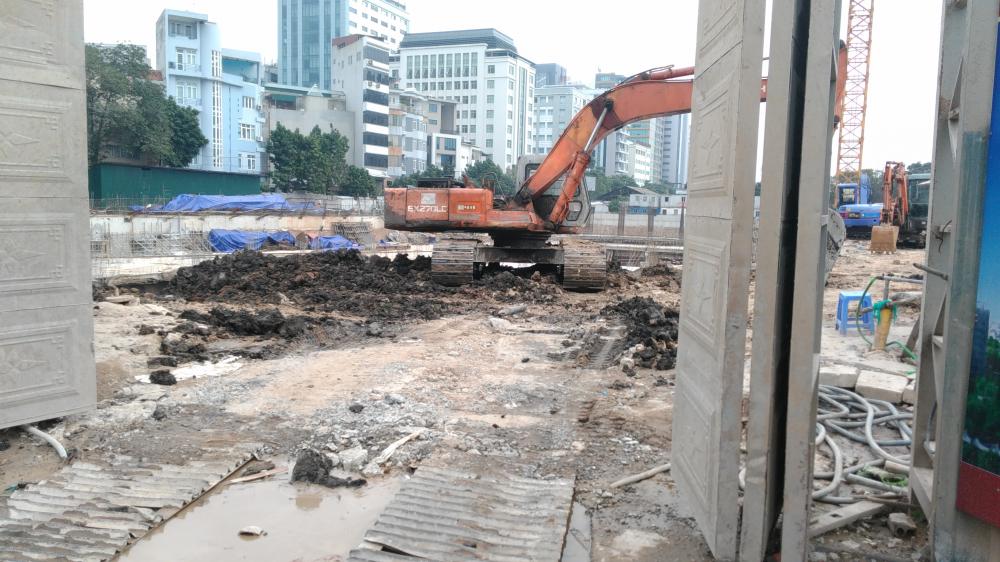 Dự án đang thi công tầng hầm thứ 3
