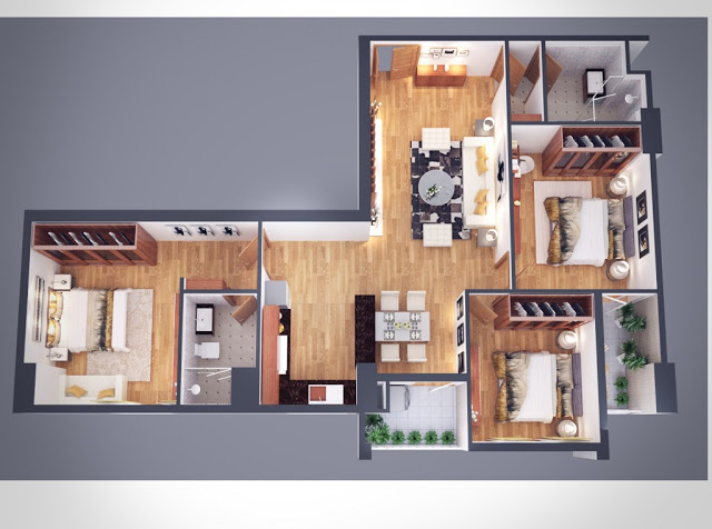 Thiết kế căn hộ E