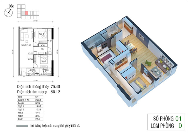 Thiết kế căn hộ 01