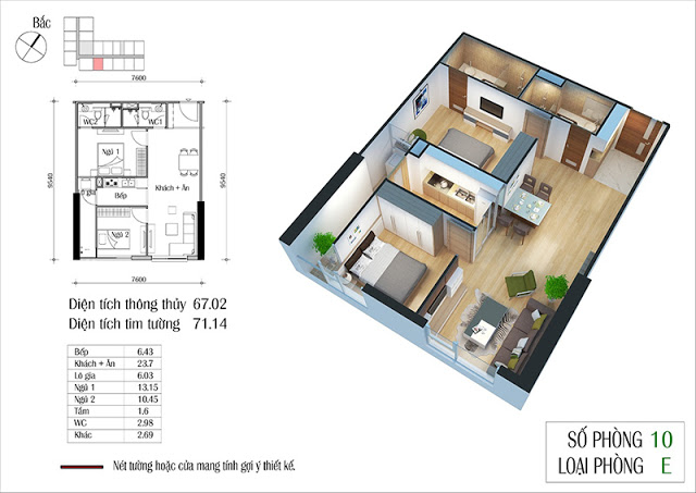 Thiết kế căn hộ 10
