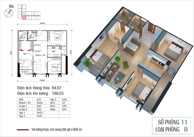 Thiết kế căn hộ 11