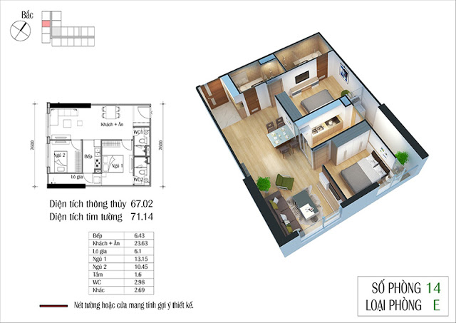 Thiết kế căn hộ 14