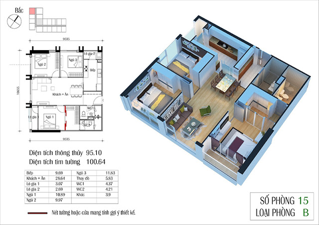 Thiết kế căn hộ 15