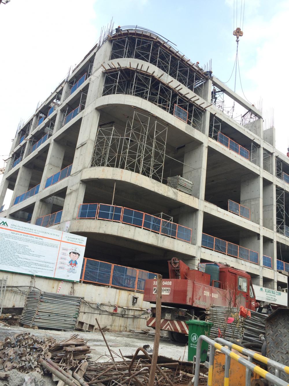 Dự án đang xây dựng mặt sàn tầng 6