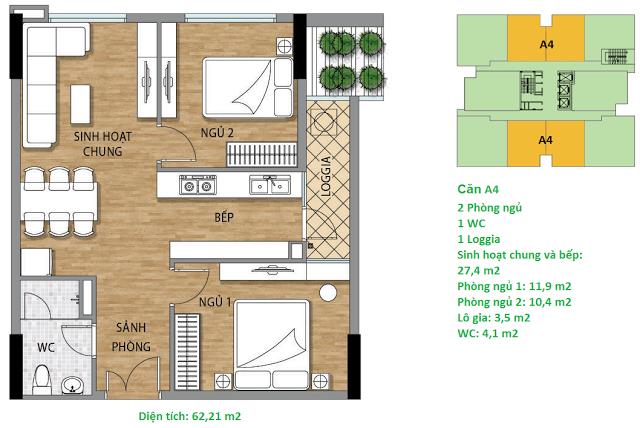 Thiết kế căn hộ A4