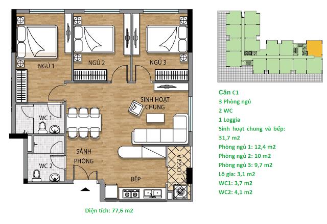 Thiết kế căn hộ C1