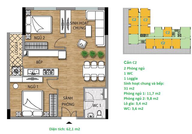 Thiết kế căn hộ C2