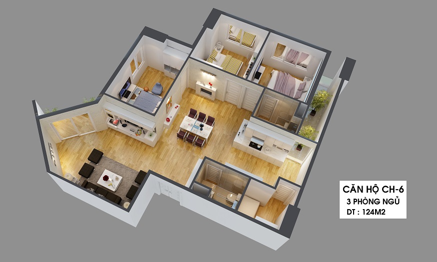 Thiết kế căn hộ CH-6
