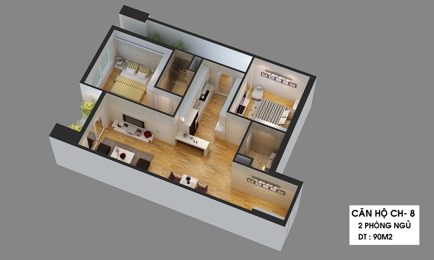 Thiết kế căn hộ CH-8