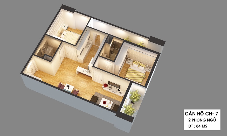 Thiết kế căn hộ CH-7