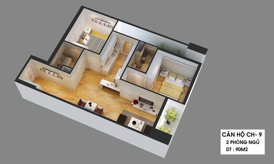 Thiết kế căn hộ CH-9