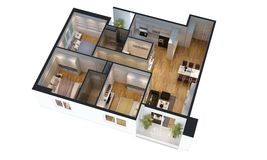 Thiết kế căn hộ CH-10