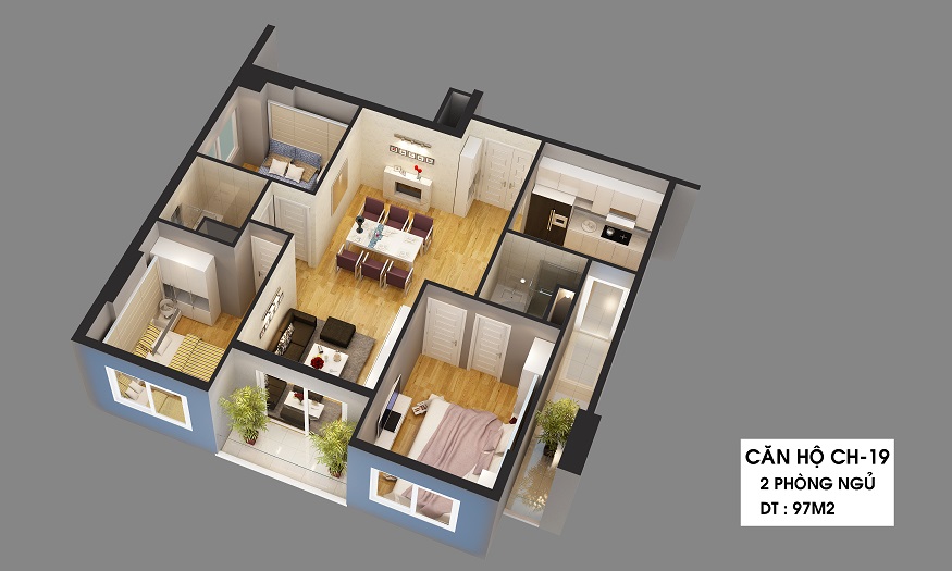 Thiết kế căn hộ CH-19