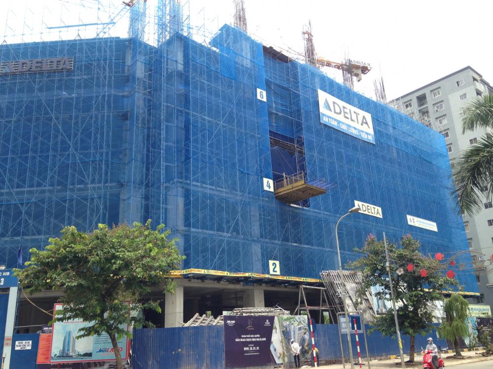 Dự án đang thi công tới mặt sàn tầng 7