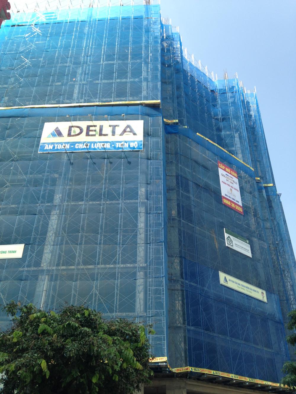 Dự án đang thi công tới mặt sàn tầng 14