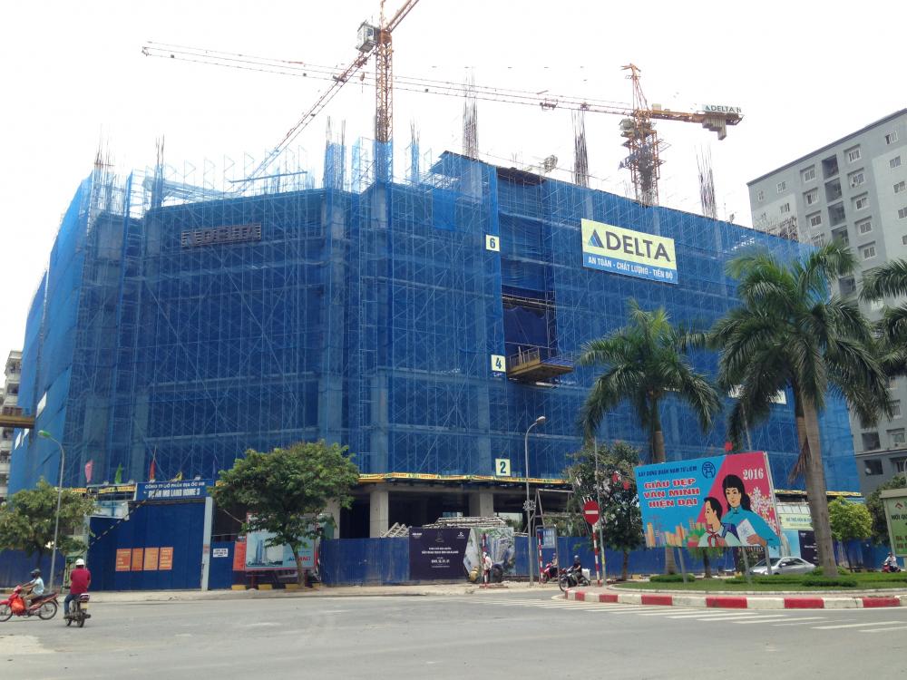 Dự án đang thi công tới mặt sàn tầng 7