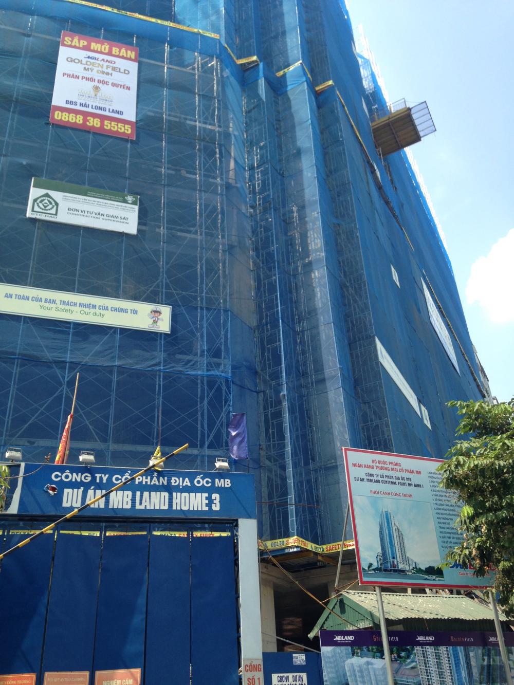 Dự án đang thi công tới mặt sàn tầng 14