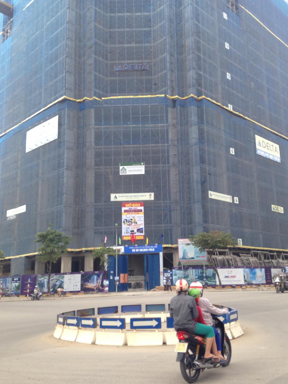 Dự án đã thi công tới mặt sàn tầng 20