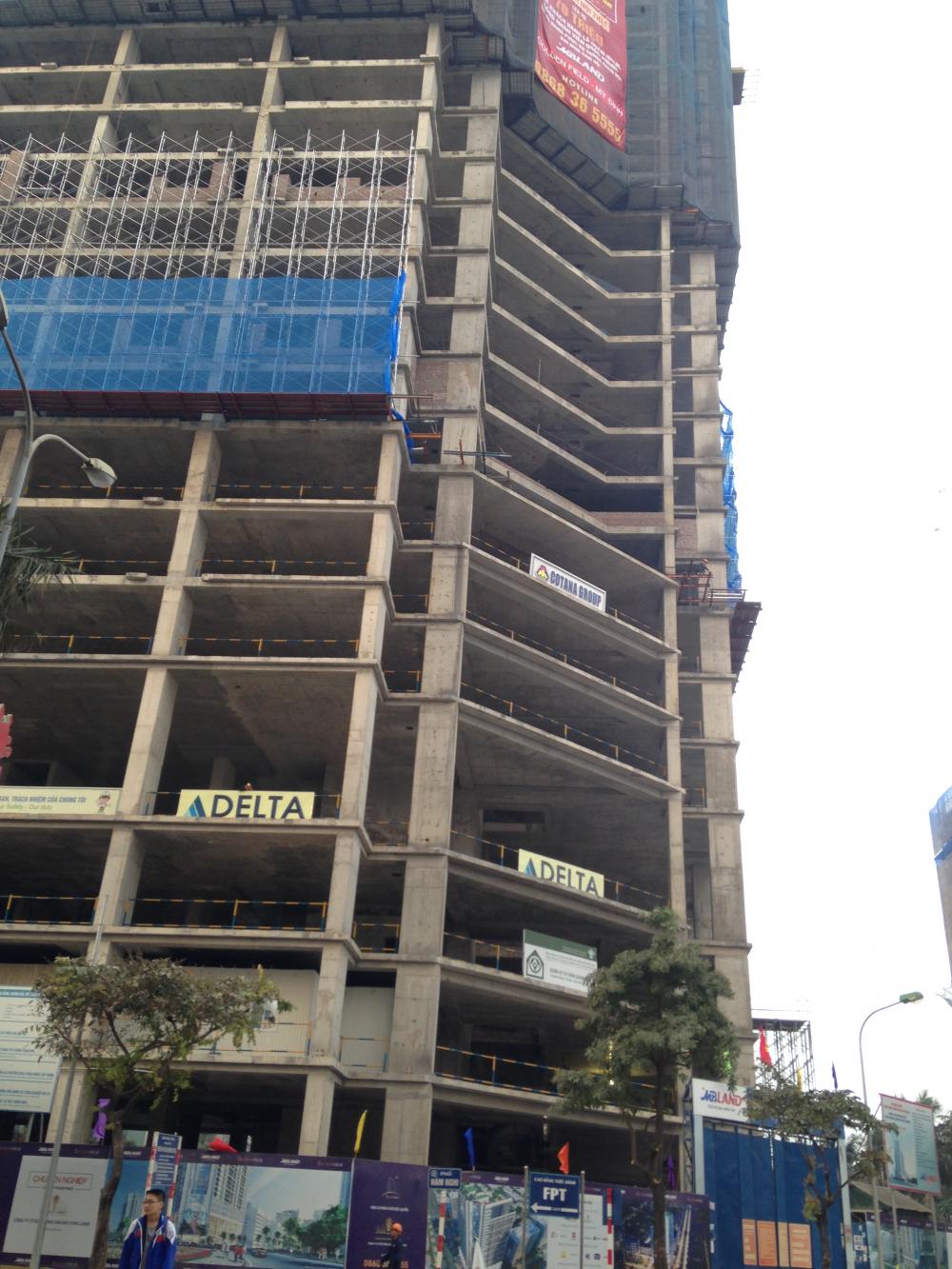 Dự án đang thi công tới mặt sàn tầng 26