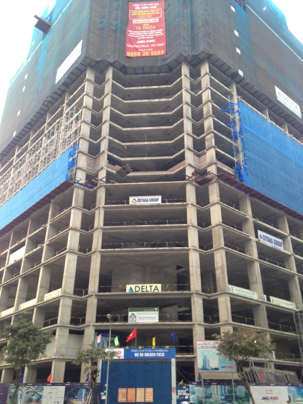 Dự án đang thi công tới mặt sàn tầng 26