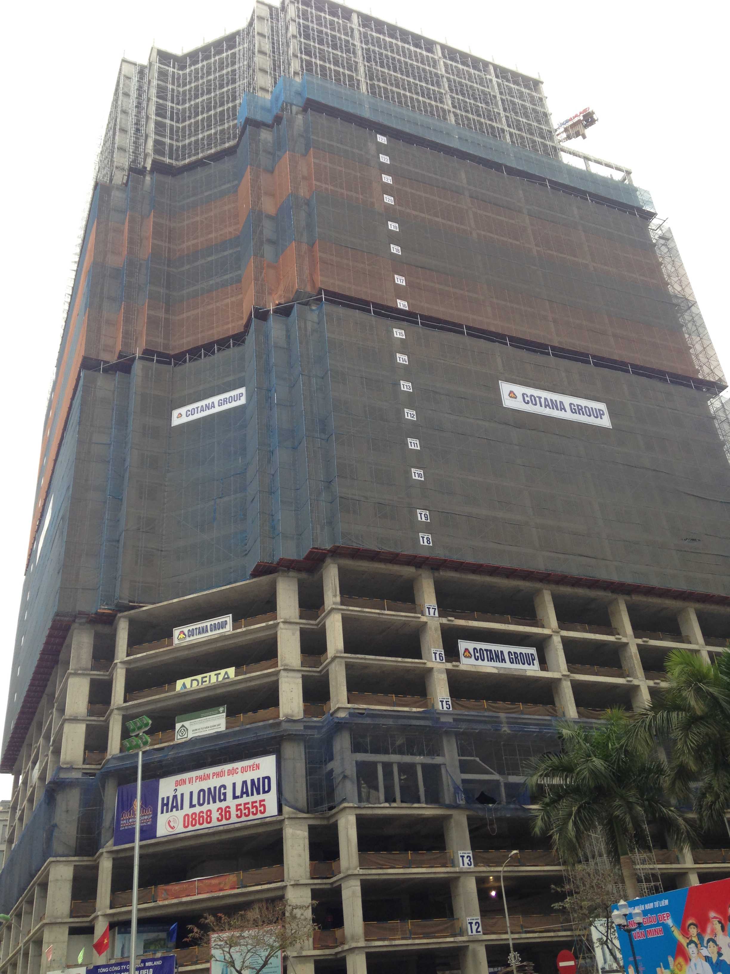 Dự án đang thi công tới mặt sàn tầng 31